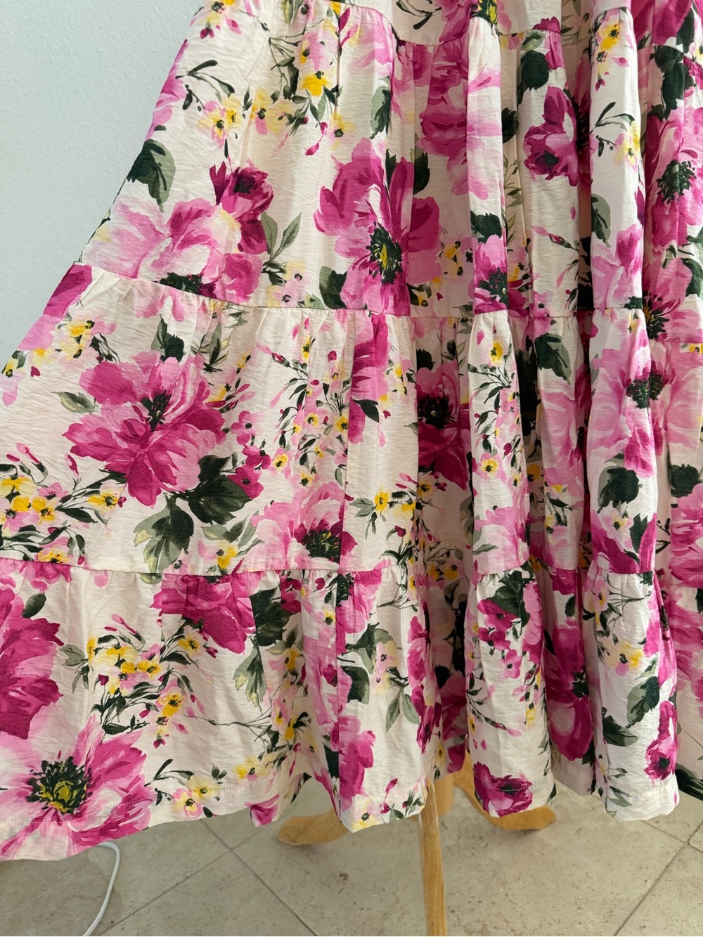NWT Abercrombie & Fitch Pink Floral Maxi Dress Cottagecore Garden Sundress - Picture 10 of 12